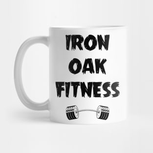 Iron Oak Fitness Wood Logo Mug